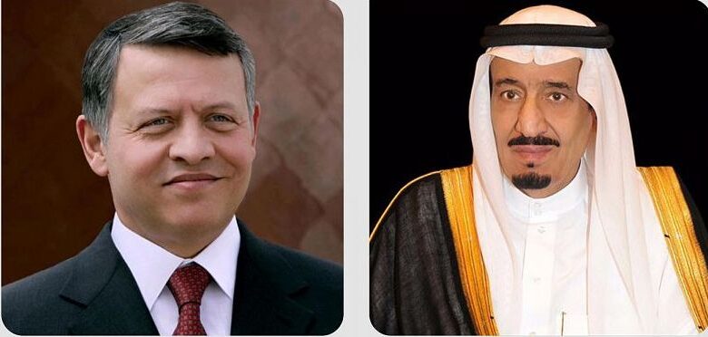 الملك سلمان وملك الاردن