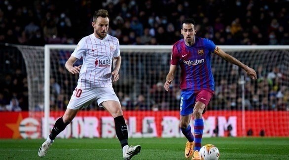 من لقاء برشلونة وإشبيلية