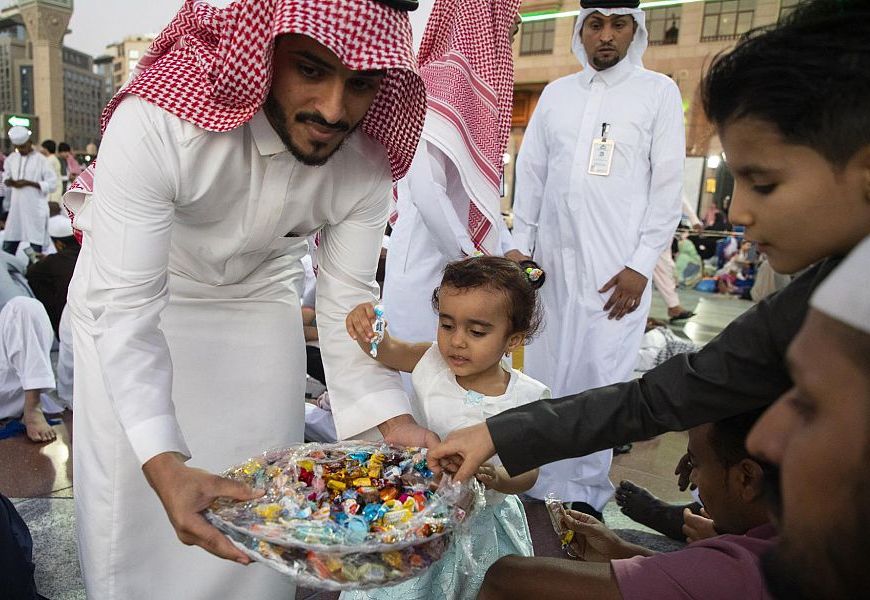 فرحة العيد في المدينة