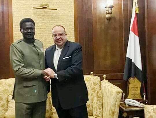 السفير المصري وحاكم إقليم دارفور