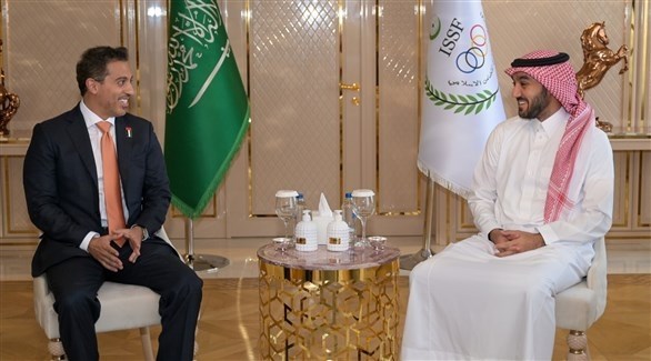 لقاء وزير الرياضة السعودي والاماراتي
