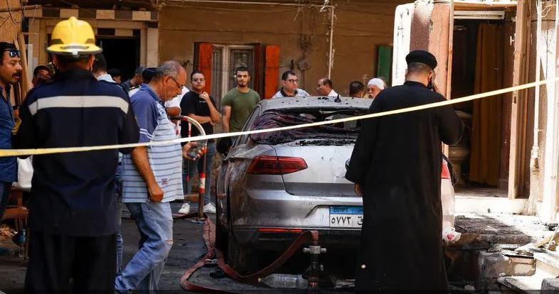 حريق كنيسة الشهيد أبو سيفين