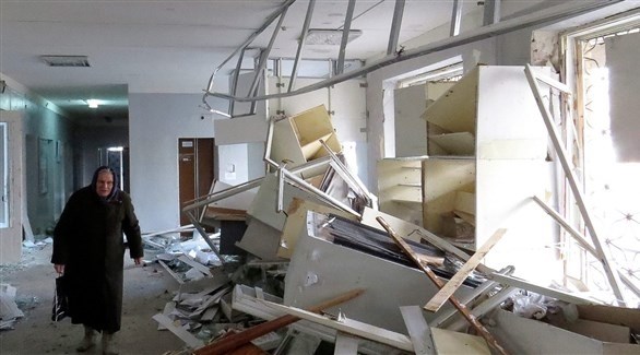 تدمير مستشفى يغارات في أوكرانيا