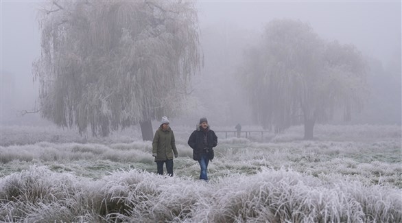 الضباب والصقيع في لندن