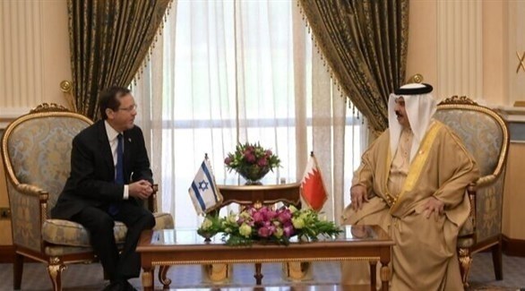 ملك البحرين والرئيس الإسرائيلي