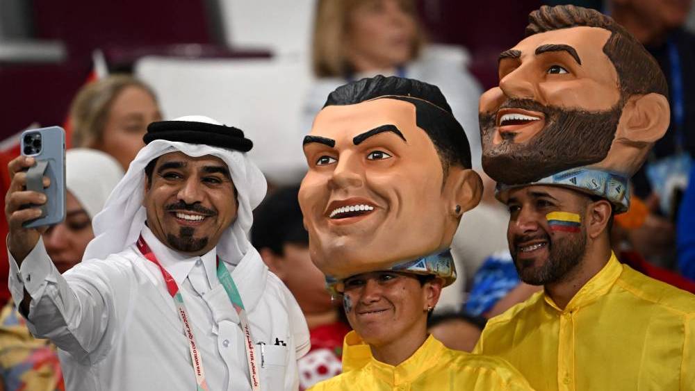 وجه كرستيانو رونالدو في سيلفي