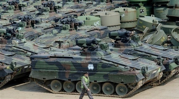 عدد من مدرعات ماردر الألمانية