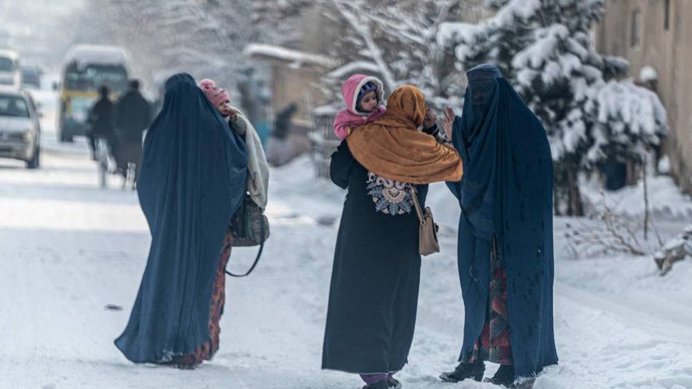 موجة برد في أفغانستان