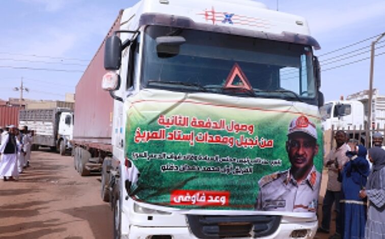 وصول معدات استاد المريخ