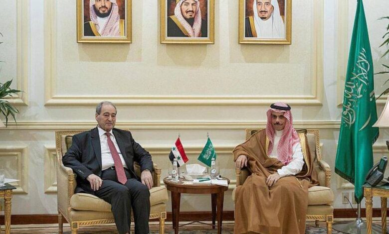 وزيرا خارجية سوريا والسعودية