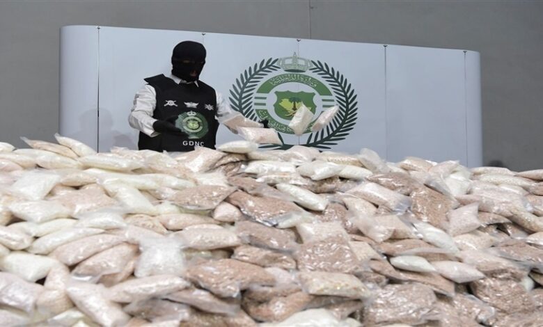 المخدرات المضبوطة في السعودية