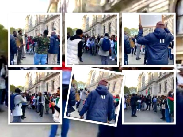 المسيرة السودانية في لندن