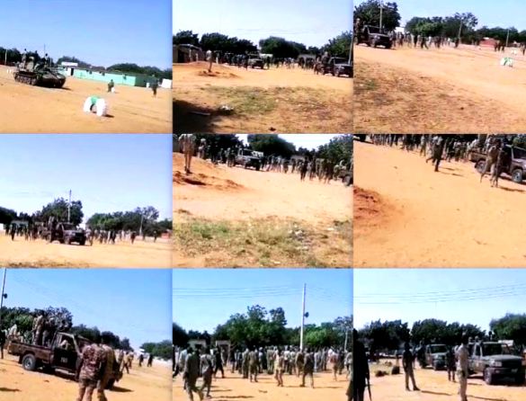 الجيش في معسكر الضعين