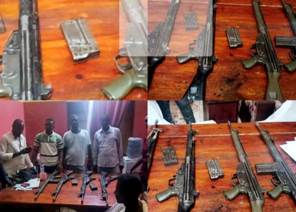 الاسلحة المضبوطة