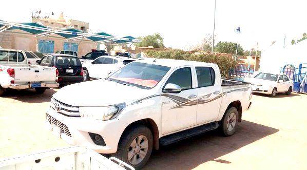 عربة بوكس تم نهبها من الخرطوم